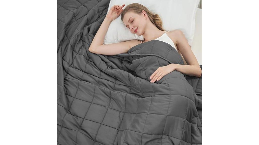 12lb grey weighted blanket