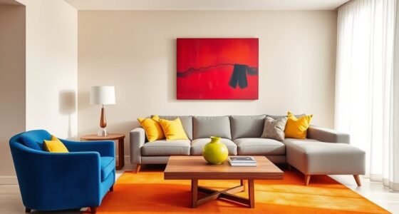 add bold colorful accents