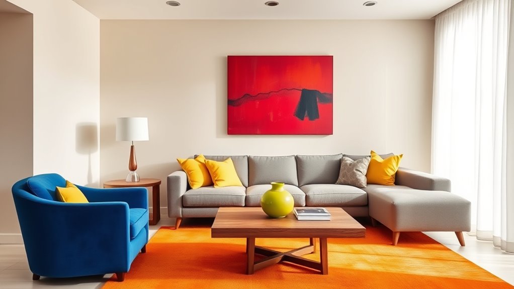 add bold colorful accents