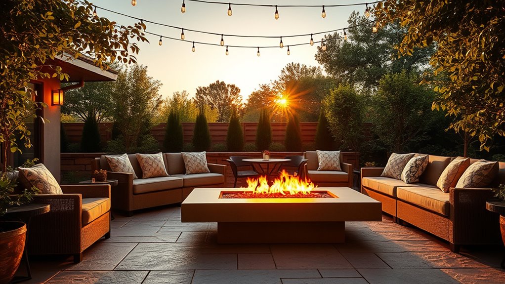add cozy outdoor warmth