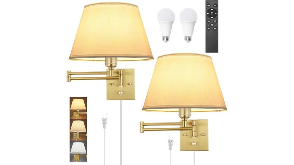 adjustable color temperature sconce