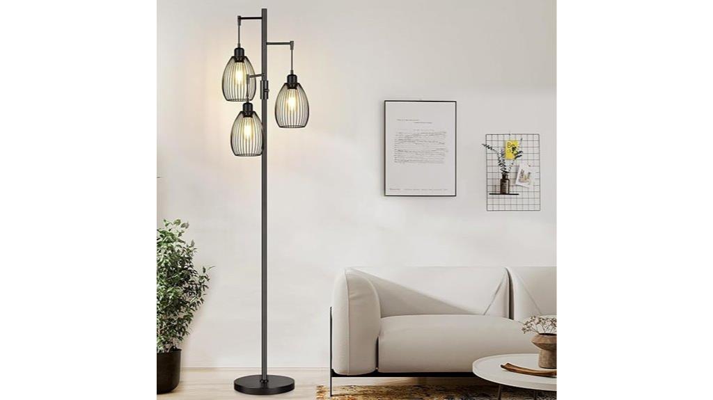 adjustable edison bulb floor lamp