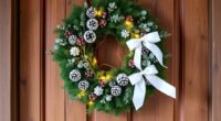 affordable winter wreath crafting