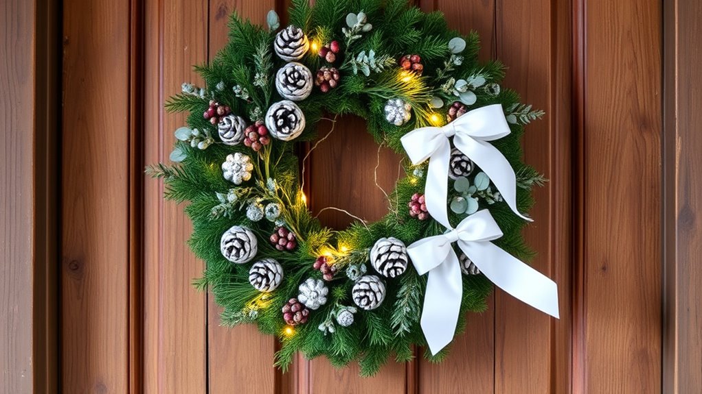 affordable winter wreath crafting
