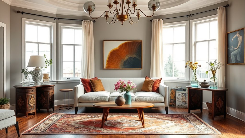 balance vintage modern decor