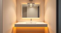bathroom vanity ambient lighting