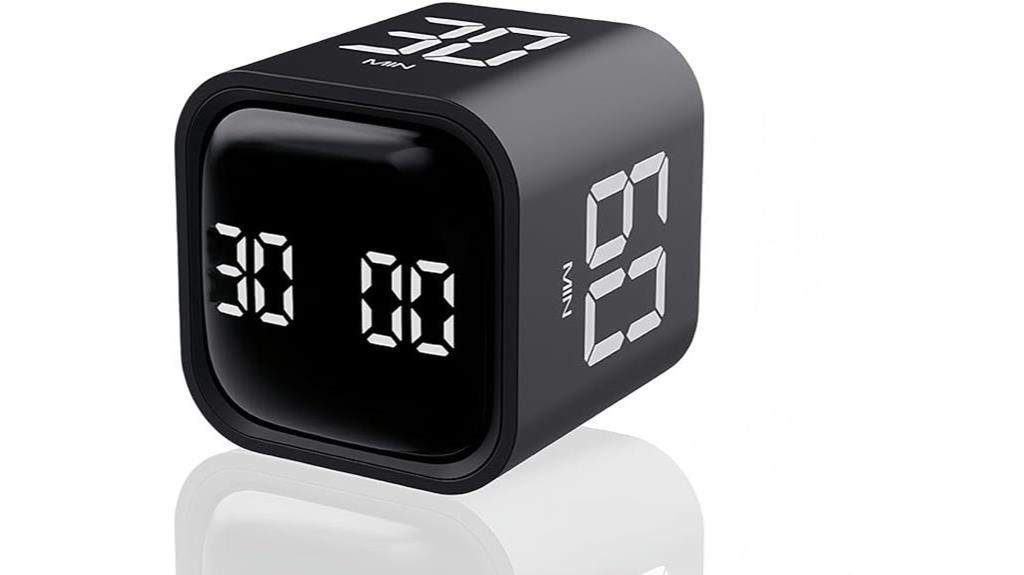 black digital pomodoro timer