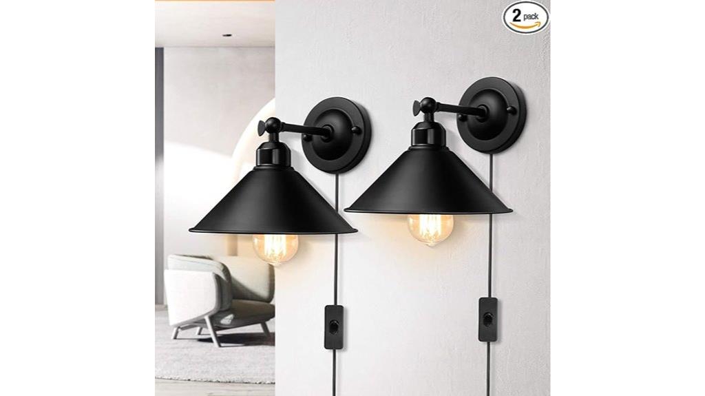 black vintage swing arm