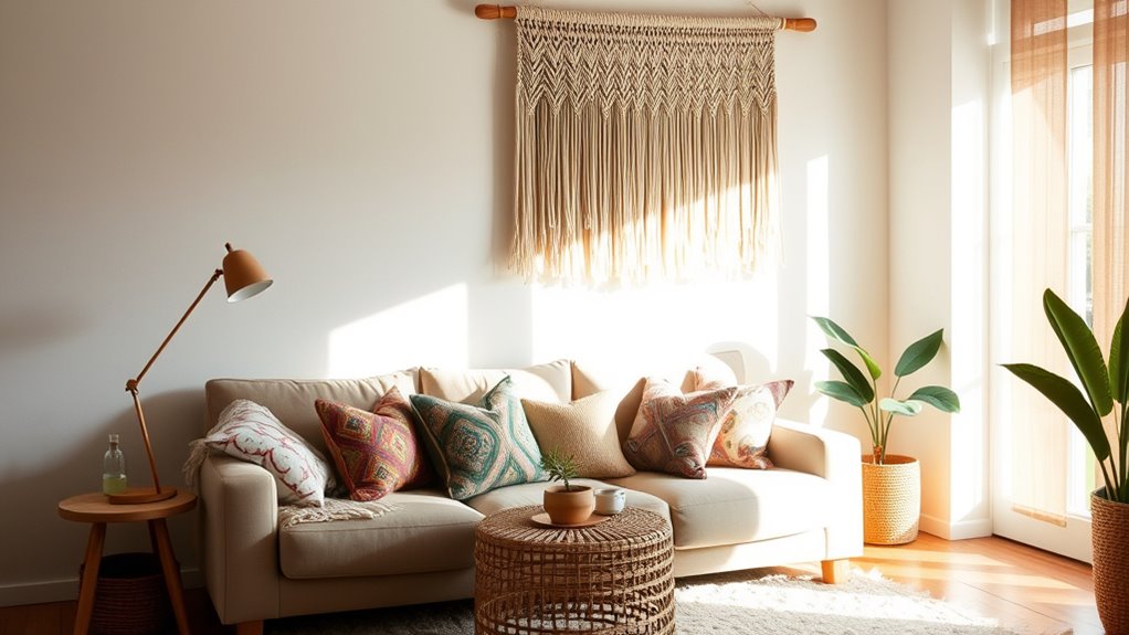 boho wall art accents