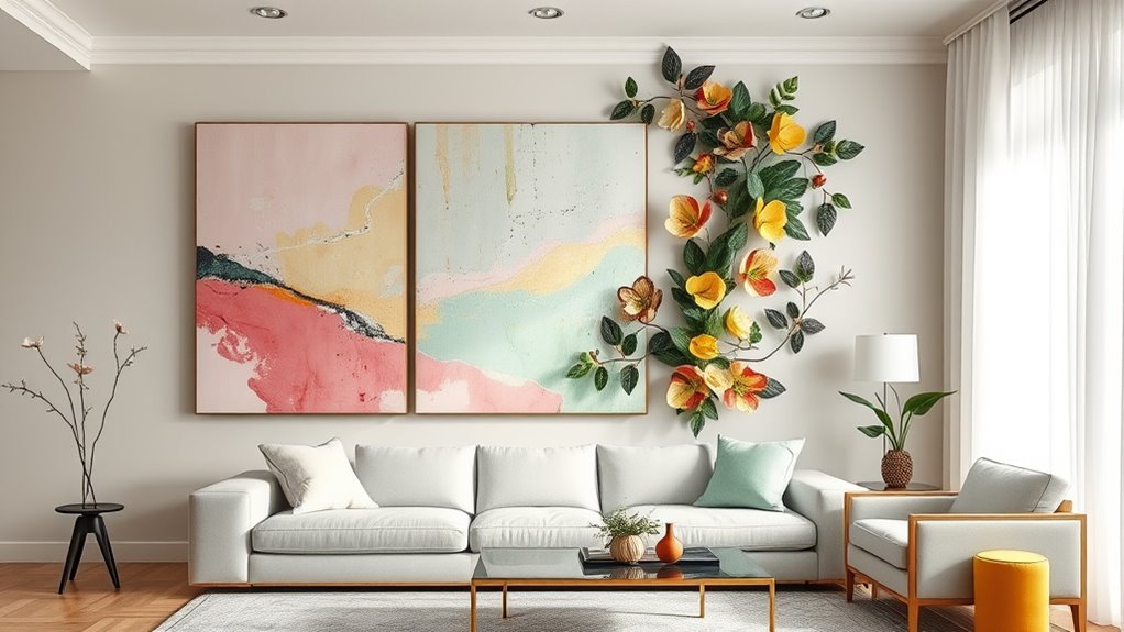 bold textured personalized murals