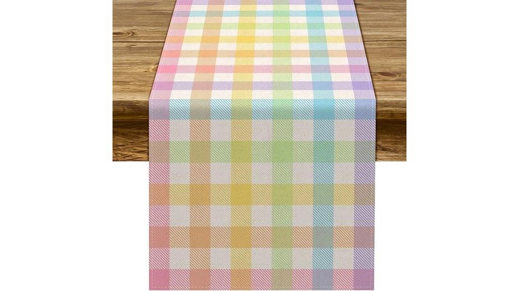 buffalo plaid table runner