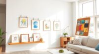 chic kid art displays