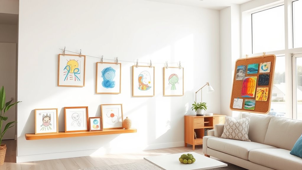 chic kid art displays