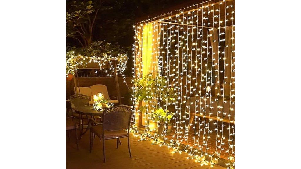 christmas curtain lights remote