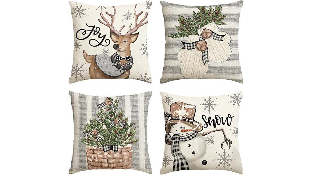 christmas snowman reindeer decor