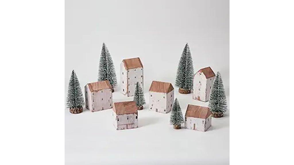 christmas village with houses