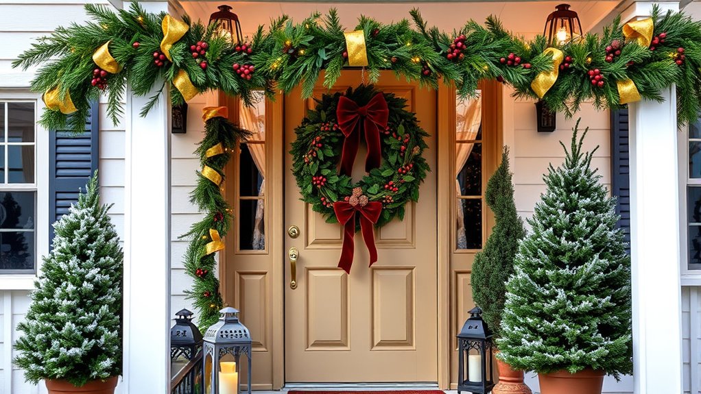 classic festive greenery decor