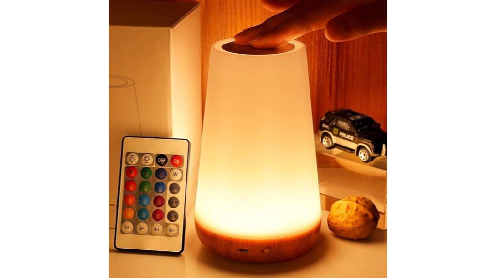 color changing touch nightlight