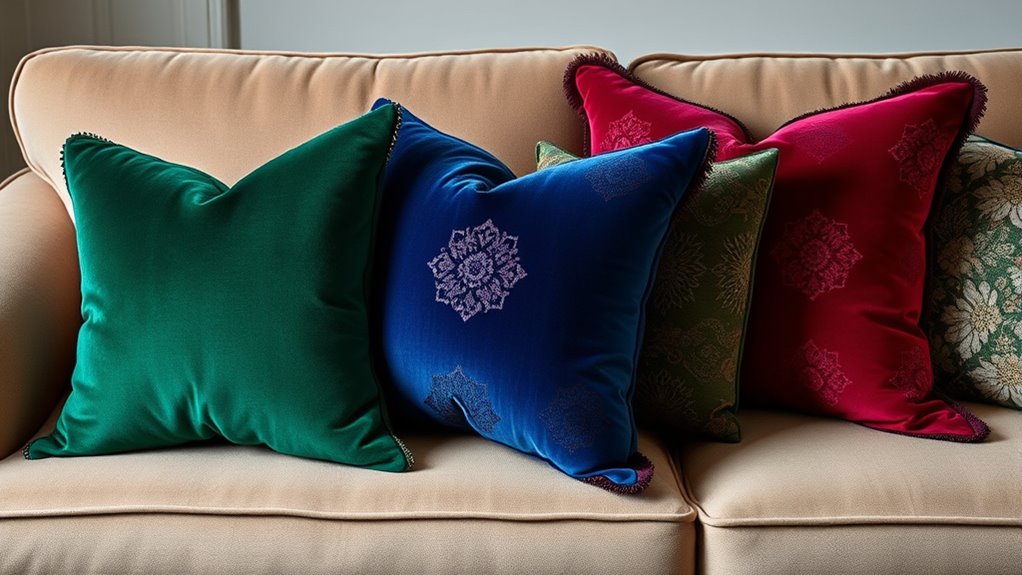 color coordination enhances sofa