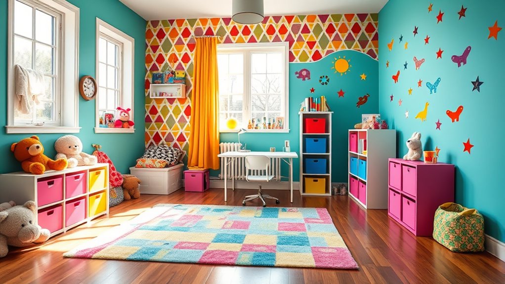 colorful patterned eco friendly decor