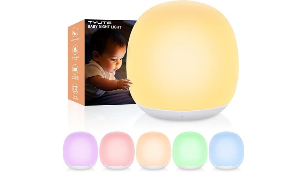 colorful rechargeable touch nightlight