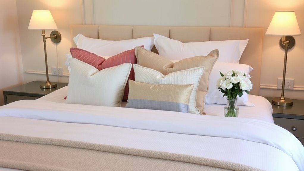 comfortable clean guest bedding