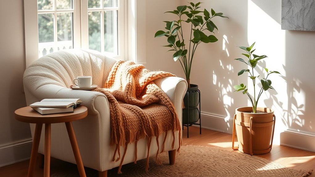 comfortable ergonomic reading nook