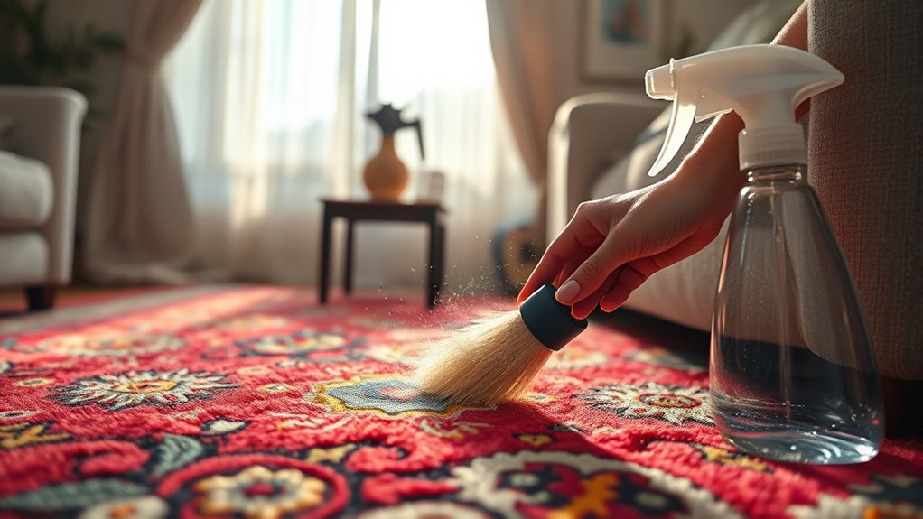 consistent gentle rug cleaning