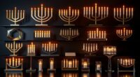 contemporary hanukkah menorah designs