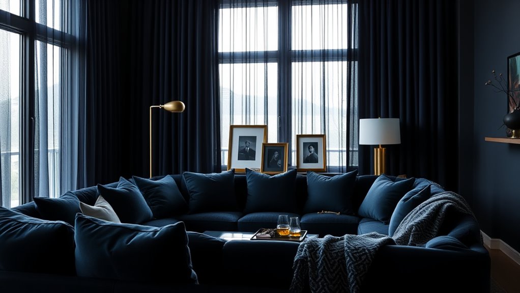 contrast with bold accessories