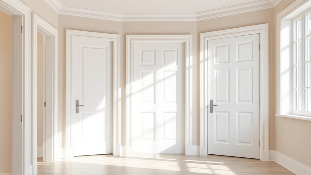 coordinate door and trim finishes