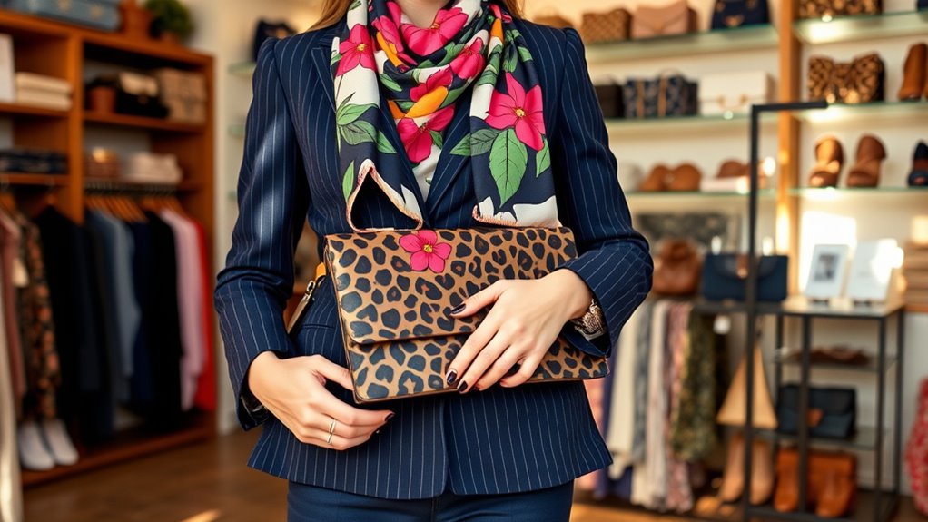 coordinate patterned accessories effectively