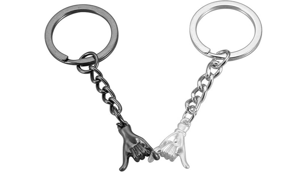 couple s pinky promise keychains