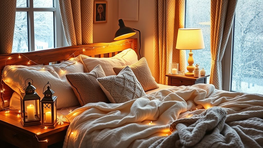 cozy decorative lighting accents