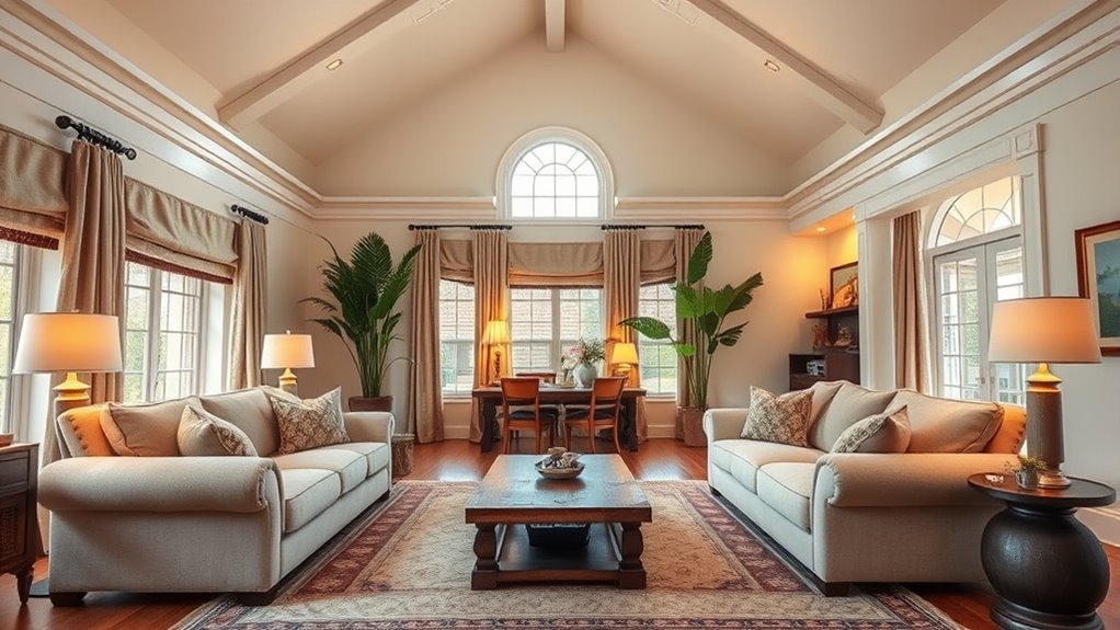 cozy tall room strategies