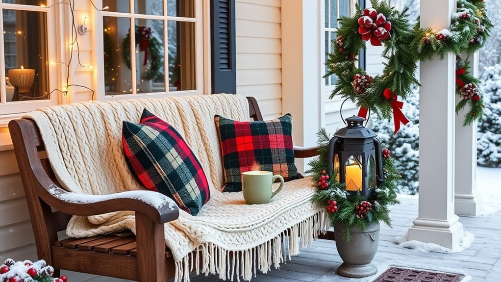 cozy winter porch decor