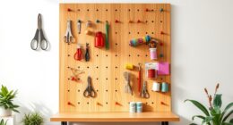 crafty wall storage solution