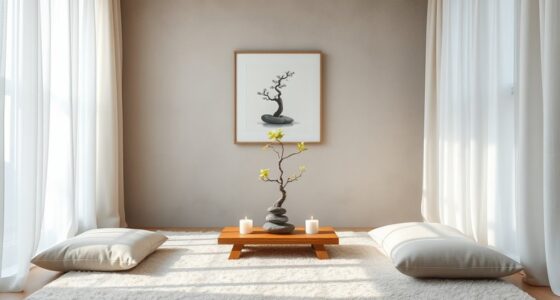 create a serene meditation sanctuary