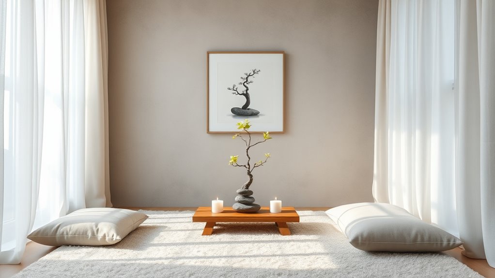 create a serene meditation sanctuary