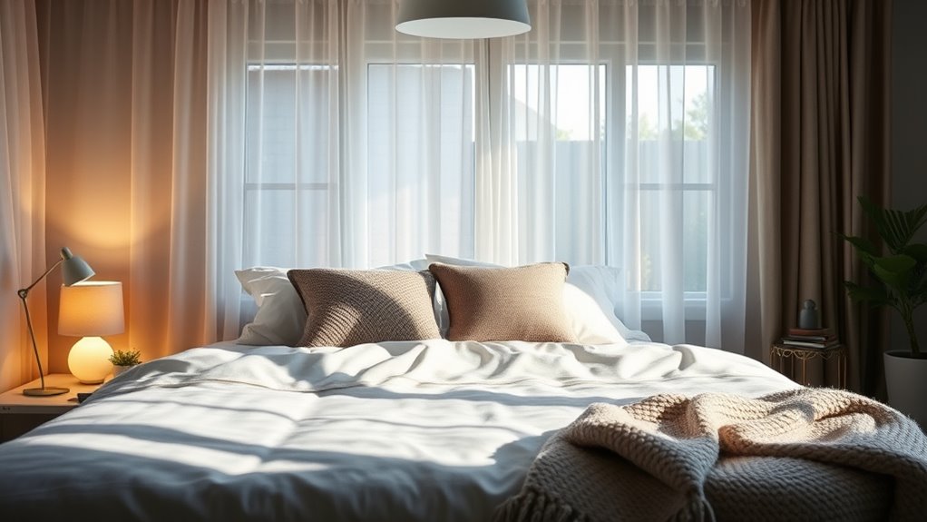 create calming lighting environment