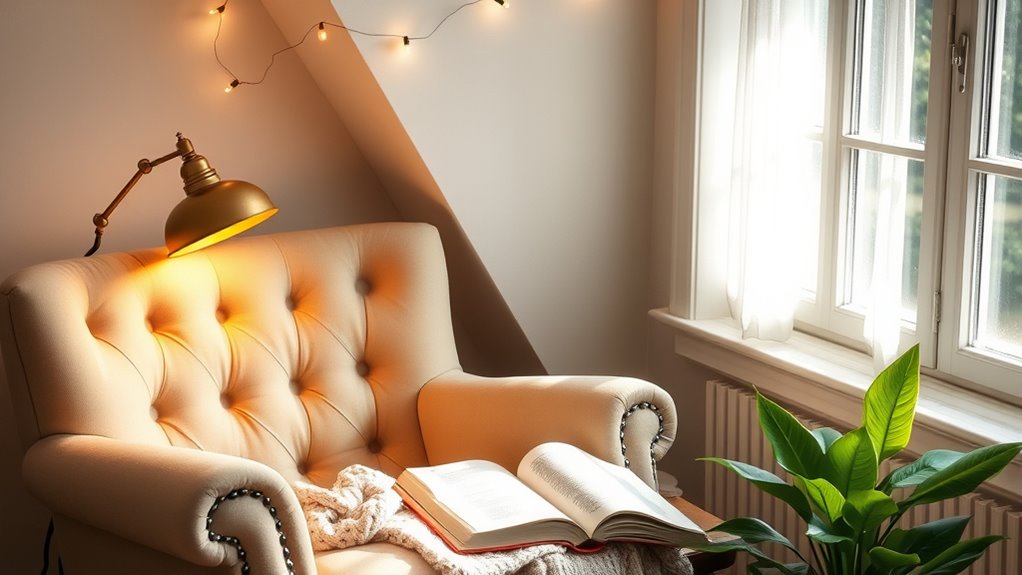 create cozy reading atmosphere