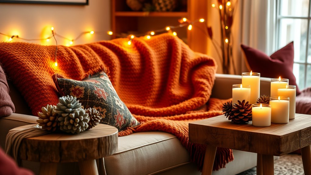 create cozy winter lighting
