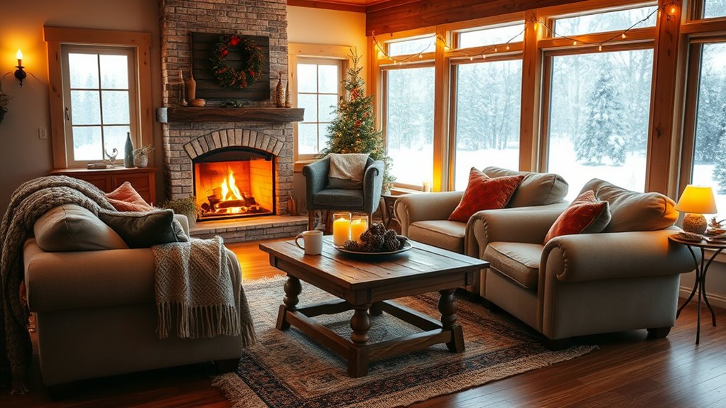 create cozy winter living space