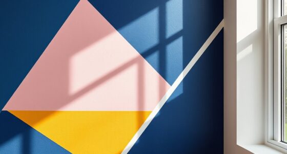 create patterned tape wall