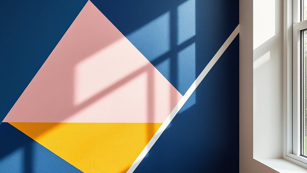 create patterned tape wall