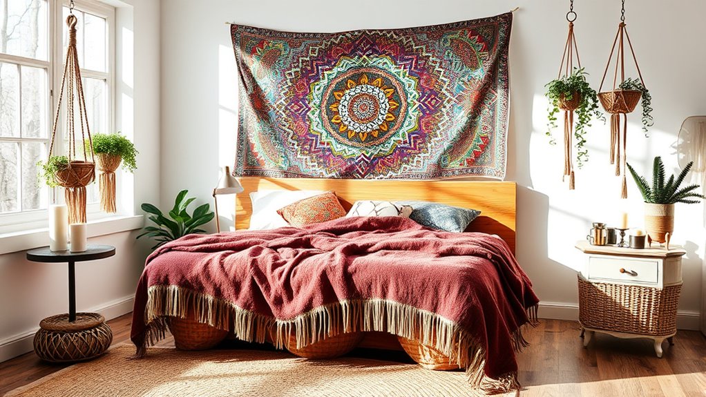 create personalized eclectic boho bedroom