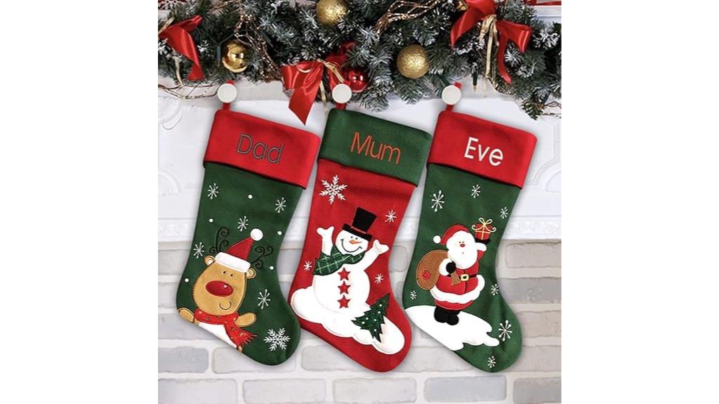 custom snowman stocking