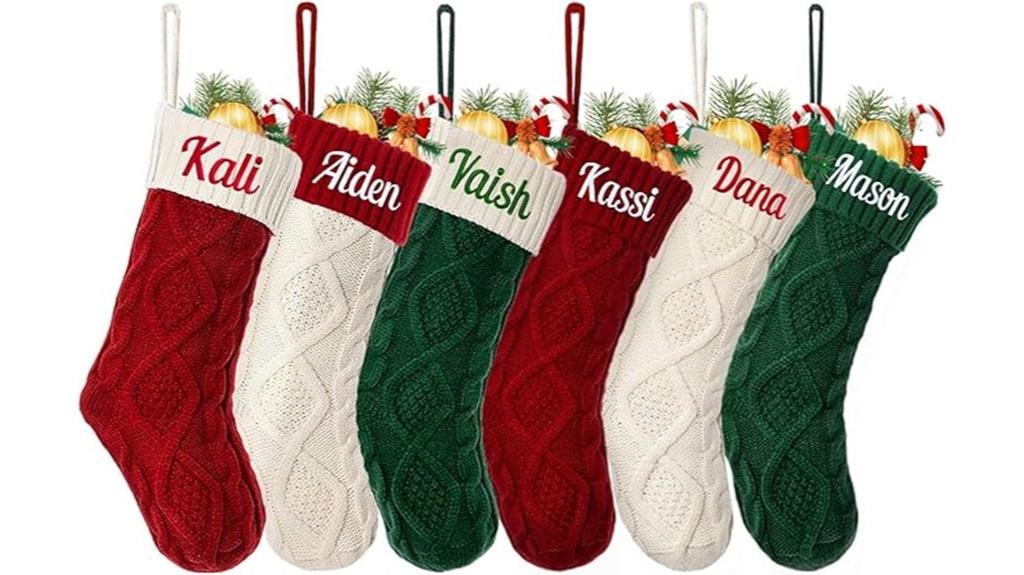 customized 18 inch knitted stocking