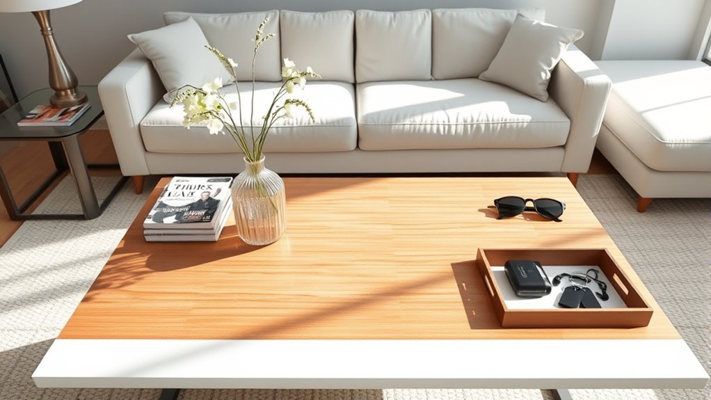 declutter surfaces with purpose