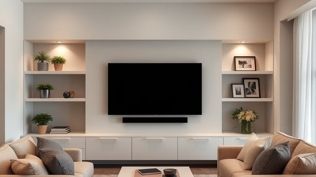 decorative tv wall styling